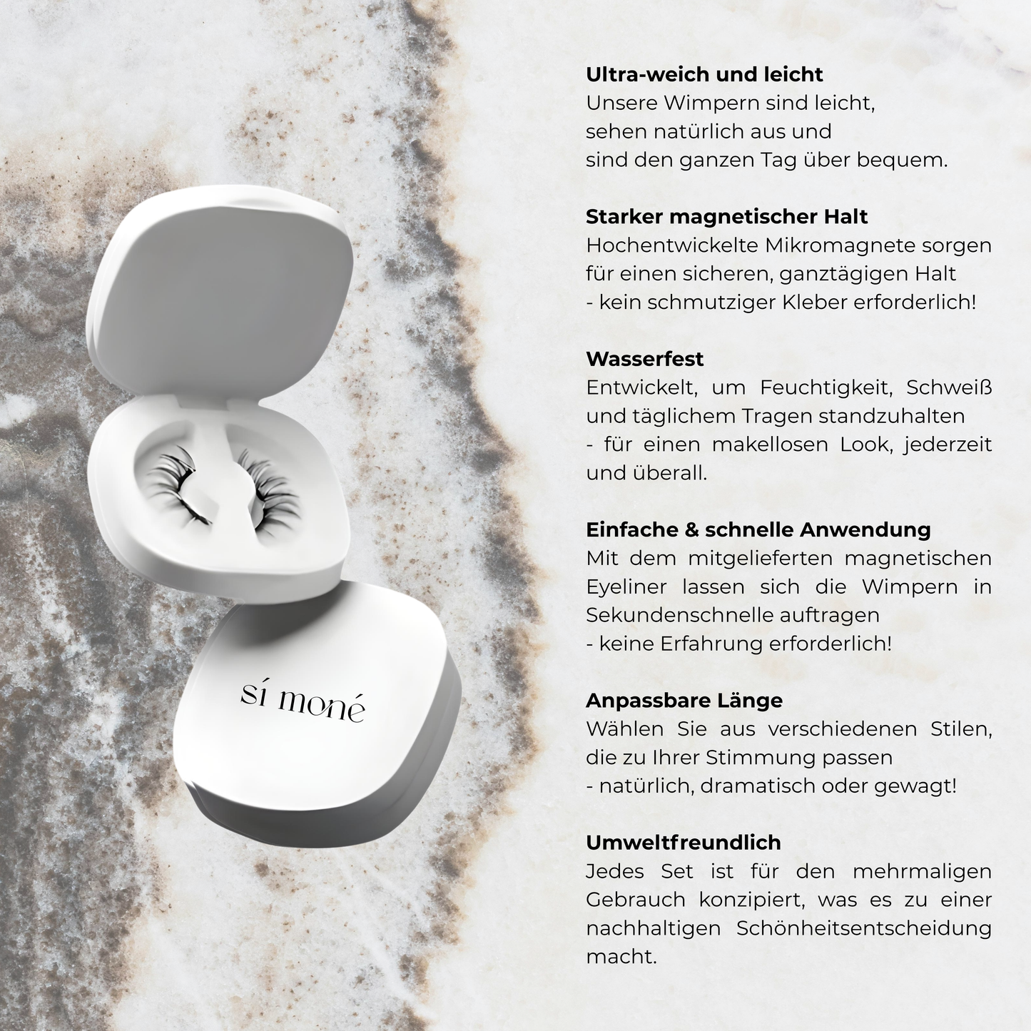 Magnetische Wimpern